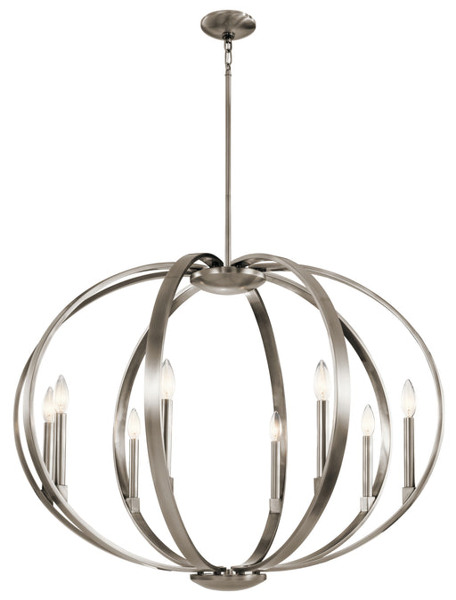 Myhouse Lighting Kichler - 43872CLP - Eight Light Pendant - Elata - Classic Pewter