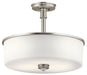 Myhouse Lighting Kichler - 43925NI - Three Light Pendant/Semi Flush Mount - Joelson - Brushed Nickel