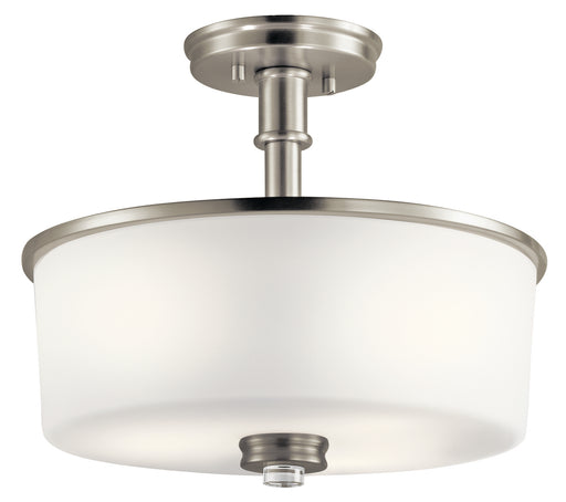 Myhouse Lighting Kichler - 43926NI - Three Light Semi Flush Mount - Joelson - Brushed Nickel