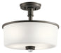 Myhouse Lighting Kichler - 43926OZ - Three Light Semi Flush Mount - Joelson - Olde Bronze