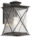 Myhouse Lighting Kichler - 49744WZC - One Light Outdoor Wall Mount - Argyle - Weathered Zinc