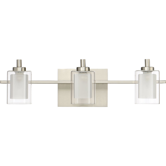 Myhouse Lighting Quoizel - KLT8603BNLED - Three Light Bath Fixture - Kolt - Brushed Nickel