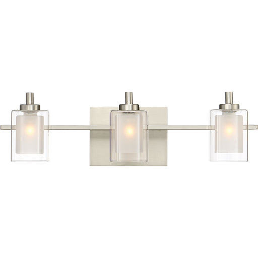 Myhouse Lighting Quoizel - KLT8603BNLED - Three Light Bath Fixture - Kolt - Brushed Nickel