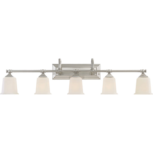 Myhouse Lighting Quoizel - NL8605BN - Five Light Bath Fixture - Nicholas - Brushed Nickel