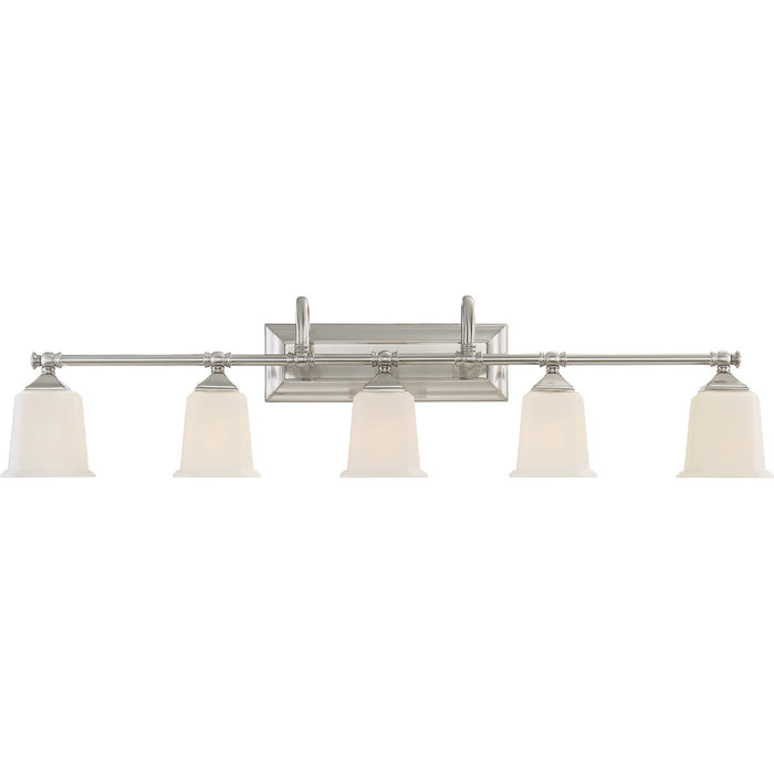 Myhouse Lighting Quoizel - NL8605BN - Five Light Bath Fixture - Nicholas - Brushed Nickel