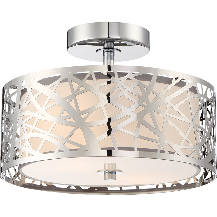 Myhouse Lighting Quoizel - PCAE1712C - Two Light Semi Flush Mount - Abode - Polished Chrome