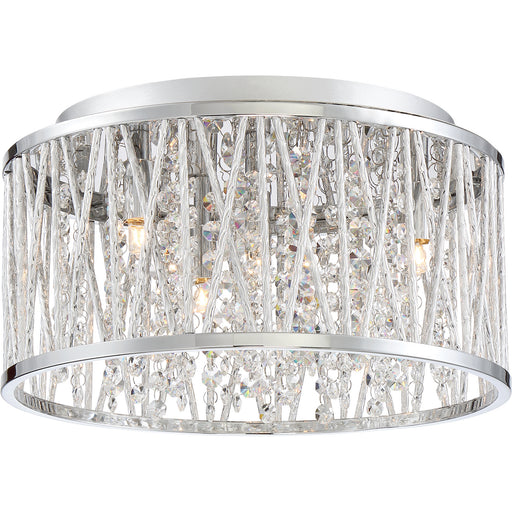 Myhouse Lighting Quoizel - PCCC1614C - Four Light Flush Mount - Crystal Cove - Polished Chrome