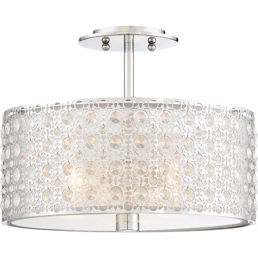 Myhouse Lighting Quoizel - PCVY1714C - Three Light Semi-Flush Mount - Verity - Polished Chrome