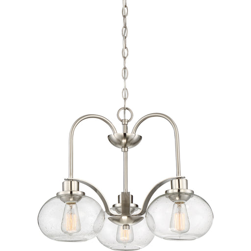 Myhouse Lighting Quoizel - TRG5103BN - Three Light Chandelier - Trilogy - Brushed Nickel