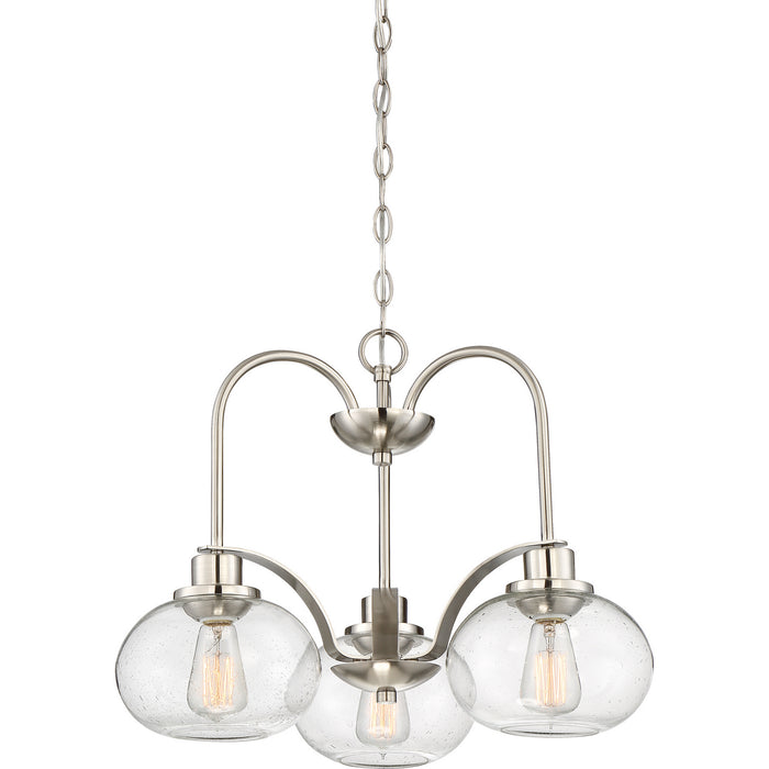 Myhouse Lighting Quoizel - TRG5103BN - Three Light Chandelier - Trilogy - Brushed Nickel