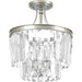 Myhouse Lighting Progress Lighting - P2325-134 - Three Light Semi-Flush Convertible - Glimmer - Silver Ridge