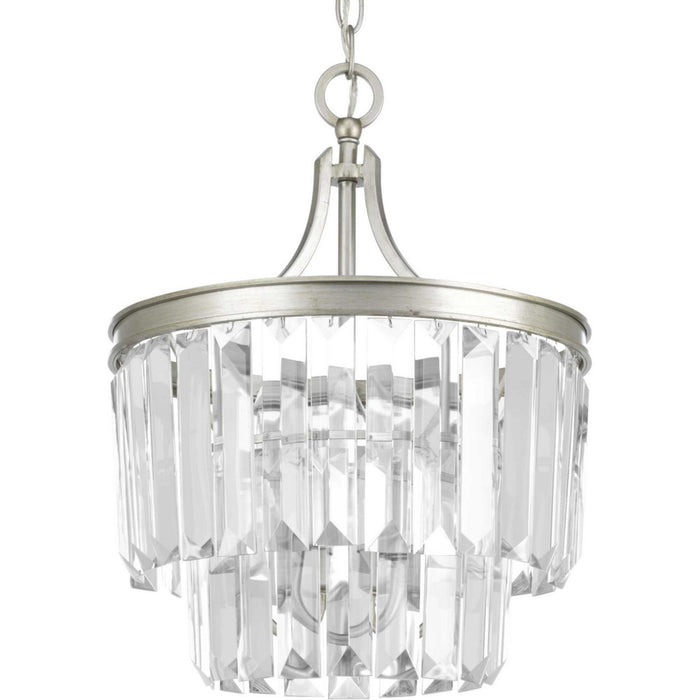 Myhouse Lighting Progress Lighting - P2325-134 - Three Light Semi-Flush Convertible - Glimmer - Silver Ridge