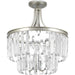 Myhouse Lighting Progress Lighting - P2326-134 - Three Light Semi-Flush Convertible - Glimmer - Silver Ridge