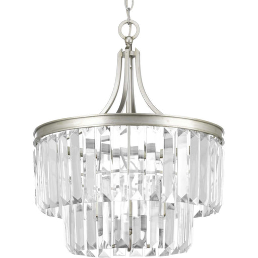 Myhouse Lighting Progress Lighting - P2326-134 - Three Light Semi-Flush Convertible - Glimmer - Silver Ridge