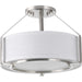 Myhouse Lighting Progress Lighting - P3604-09 - Three Light Semi-Flush Mount - Ratio - Brushed Nickel