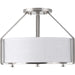 Myhouse Lighting Progress Lighting - P3604-09 - Three Light Semi-Flush Mount - Ratio - Brushed Nickel