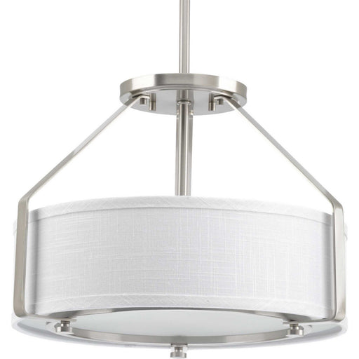 Myhouse Lighting Progress Lighting - P3604-09 - Three Light Semi-Flush Mount - Ratio - Brushed Nickel