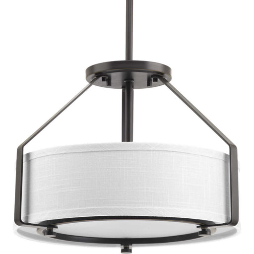 Myhouse Lighting Progress Lighting - P3604-20 - Three Light Semi-Flush Mount - Ratio - Antique Bronze