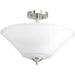 Myhouse Lighting Progress Lighting - P3864-09 - Three Light Semi-Flush Mount - Joy-Bravo - Brushed Nickel