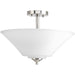 Myhouse Lighting Progress Lighting - P3864-09 - Three Light Semi-Flush Mount - Joy-Bravo - Brushed Nickel