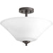 Myhouse Lighting Progress Lighting - P3864-20W - Three Light Semi-Flush Mount - Joy-Bravo - Antique Bronze