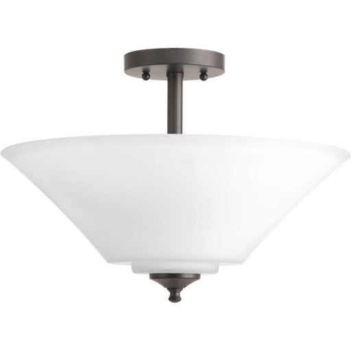 Myhouse Lighting Progress Lighting - P3864-20W - Three Light Semi-Flush Mount - Joy-Bravo - Antique Bronze