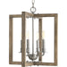 Myhouse Lighting Progress Lighting - P4760-141 - Four Light Chandelier - Turnbury - Galvanized Finish