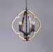 Myhouse Lighting Progress Lighting - P4766-71 - Four Light Chandelier - Spicewood - Gilded Iron