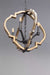 Myhouse Lighting Progress Lighting - P4766-71 - Four Light Chandelier - Spicewood - Gilded Iron