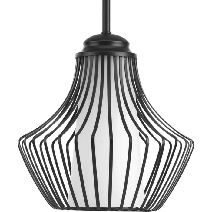 Myhouse Lighting Progress Lighting - P5324-31 - One Light Pendant - Finn - Black