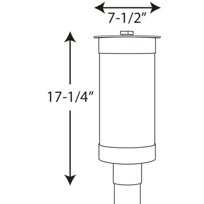 Myhouse Lighting Progress Lighting - P5413-31 - Two Light Post Lantern - Hawthorne - Black