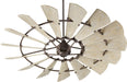 Myhouse Lighting Quorum - 197215-86 - 72"Patio Fan - Windmill - Oiled Bronze