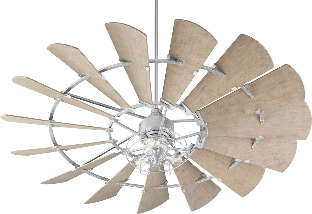 Myhouse Lighting Quorum - 197215-9 - 72"Patio Fan - Windmill - Galvanized