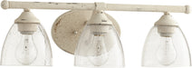 Myhouse Lighting Quorum - 5150-3-70 - Three Light Vanity - Brooks - Persian White w/ Clear/Seeded