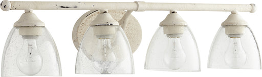 Myhouse Lighting Quorum - 5150-4-70 - Four Light Vanity - Brooks - Persian White w/ Clear/Seeded