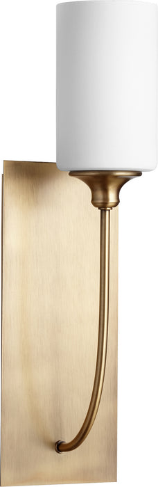 Myhouse Lighting Quorum - 5209-1-80 - One Light Wall Mount - Celeste - Aged Brass