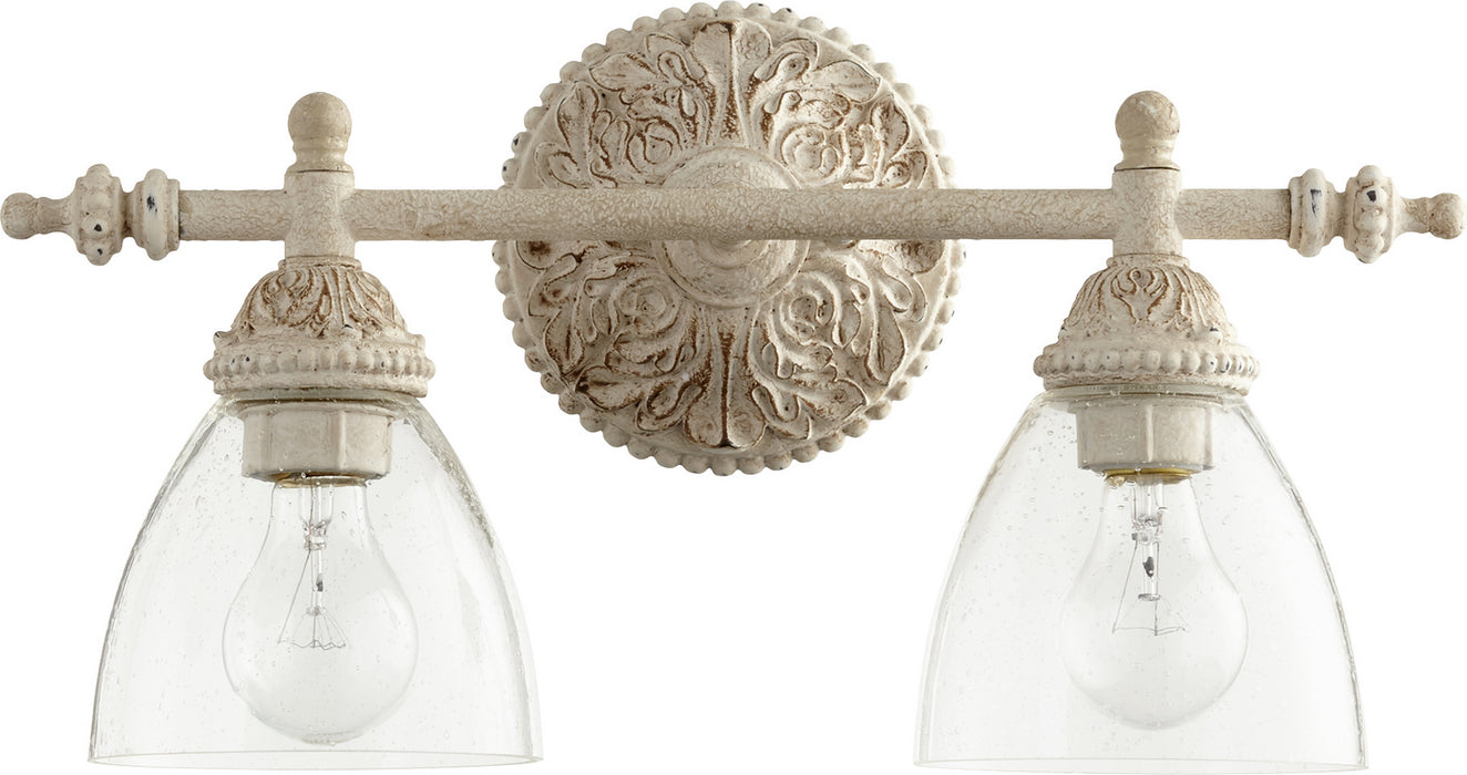 Myhouse Lighting Quorum - 5257-2-70 - Two Light Vanity - 5257 Vanities - Persian White w/ Clear/Seeded