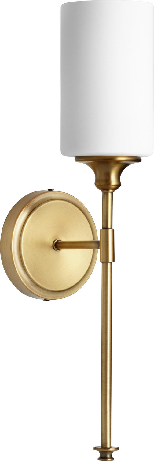 Myhouse Lighting Quorum - 5309-1-80 - One Light Wall Mount - Celeste - Aged Brass