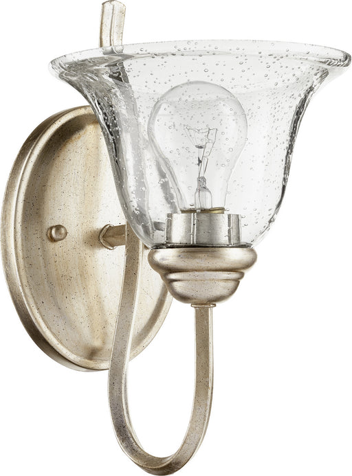 Myhouse Lighting Quorum - 5510-1-60 - One Light Wall Mount - Spencer - Aged Silver Leaf w/ Clear/Seeded