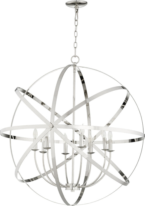 Myhouse Lighting Quorum - 6009-8-62 - Eight Light Chandelier - Celeste - Polished Nickel