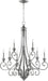 Myhouse Lighting Quorum - 6054-9-64 - Nine Light Chandelier - Bryant - Classic Nickel