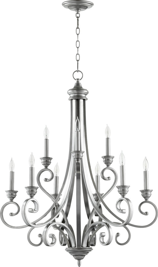 Myhouse Lighting Quorum - 6054-9-64 - Nine Light Chandelier - Bryant - Classic Nickel