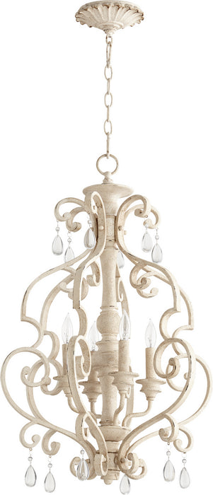 Myhouse Lighting Quorum - 6873-4-70 - Four Light Entry Pendant - San Miguel - Persian White