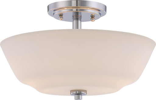 Myhouse Lighting Nuvo Lighting - 60-5806 - Two Light Semi Flush Mount - Willow - Polished Nickel