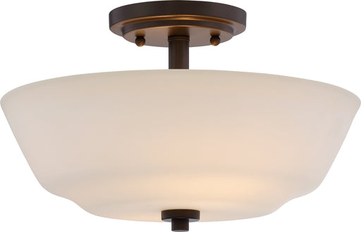 Myhouse Lighting Nuvo Lighting - 60-5906 - Two Light Semi Flush Mount - Willow - Forest Bronze