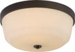 Myhouse Lighting Nuvo Lighting - 60-5924 - Three Light Flush Mount - Laguna - Forest Bronze