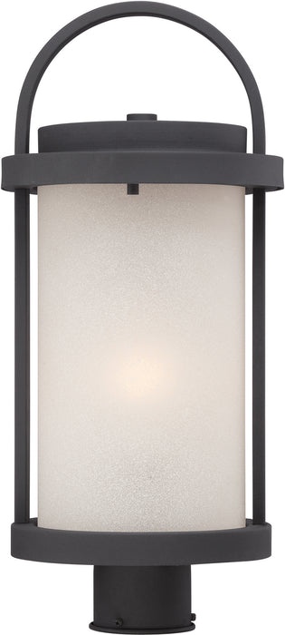 Myhouse Lighting Nuvo Lighting - 62-654 - LED Outdoor Post Mount - Willis - Textured Black / Antique White Glass
