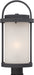 Myhouse Lighting Nuvo Lighting - 62-654 - LED Outdoor Post Mount - Willis - Textured Black / Antique White Glass