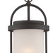 Myhouse Lighting Nuvo Lighting - 62-655 - LED Outdoor Hanging Lantern - Willis - Textured Black / Antique White Glass