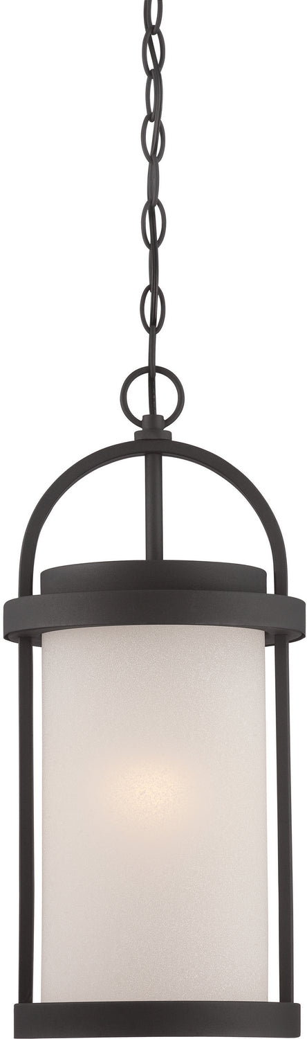 Myhouse Lighting Nuvo Lighting - 62-655 - LED Outdoor Hanging Lantern - Willis - Textured Black / Antique White Glass